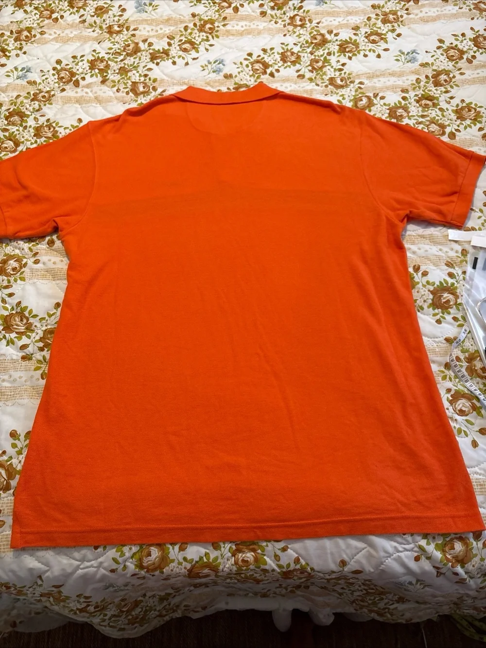 Vintage Ralph Lauren Chaps Orange Polo with Black & White Chest Stripe #1027CL